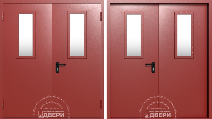 Двупольная остекленная дверь ПД-ДC010b