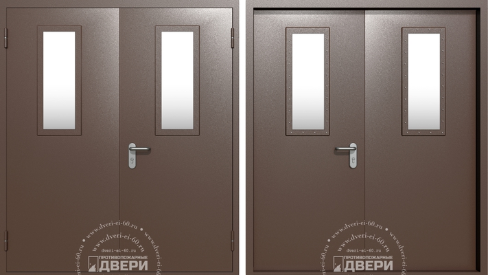 Двупольная остекленная дверь ПД-ДC012a