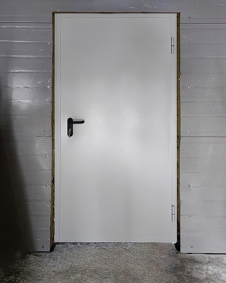 Белая однопольная дверь, фото спереди