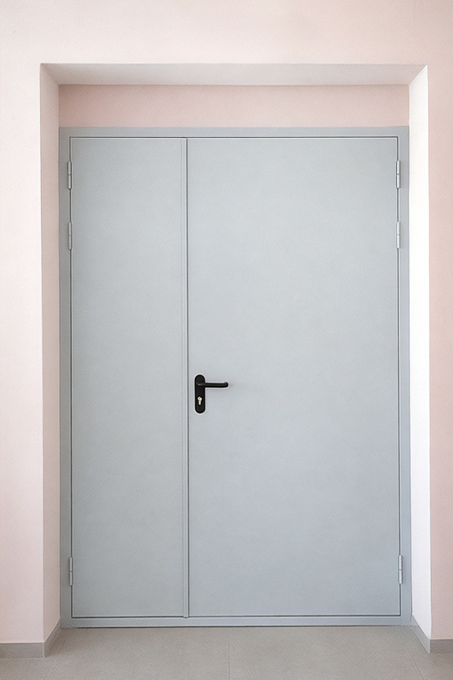 Дверь ei-60 серого цвета