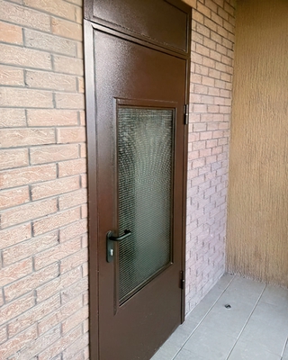 Дверь с армированным стеклом