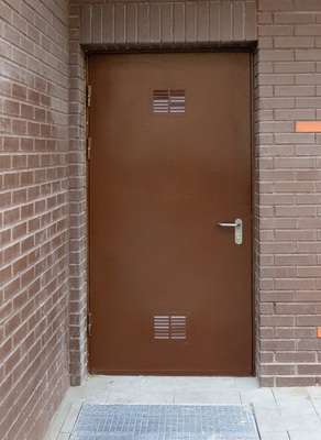 Дверь с двумя решетками