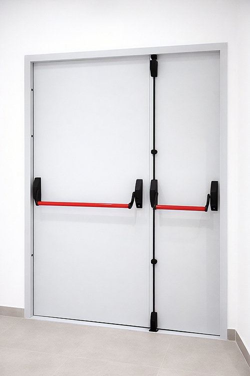 Дверь с ручками push-bar