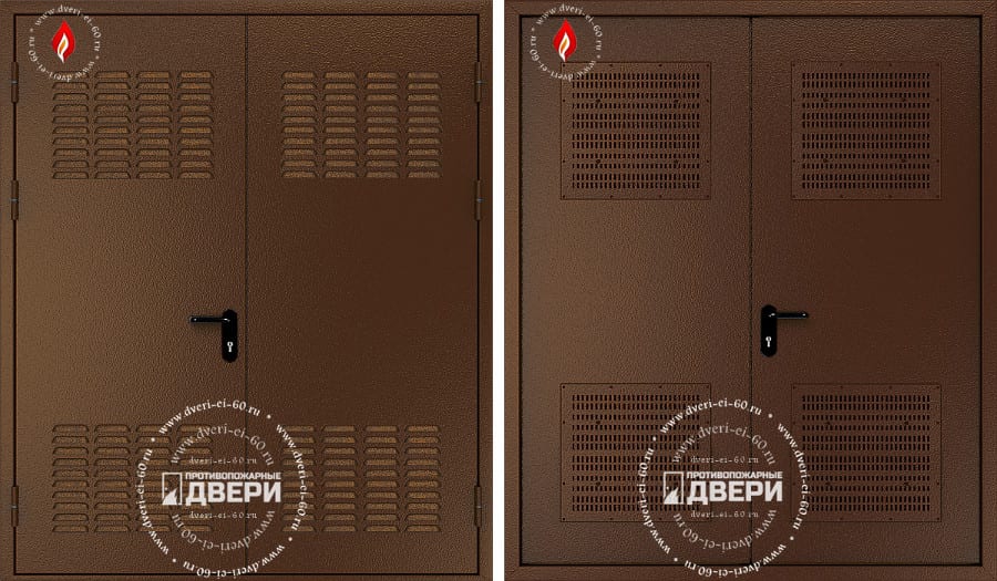 Двупольная техническая дверь в трансформаторную ТД-ДТ004