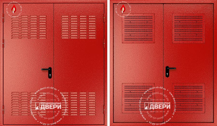 Двупольная техническая дверь в трансформаторную ТД-ДТ005