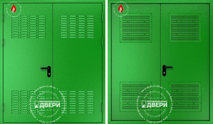 Двупольная техническая дверь в трансформаторную ТД-ДТ003