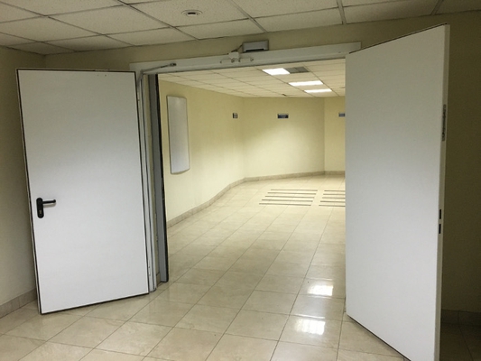 Распашные двери в торговом центре