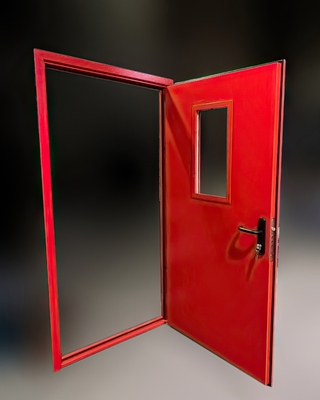 Красная дверь, внутренняя сторона