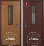 Однопольная остекленная дверь (порошок+МДФ) ПД-ОСМ018
