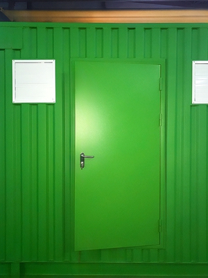 Огнестойкая зеленая дверь