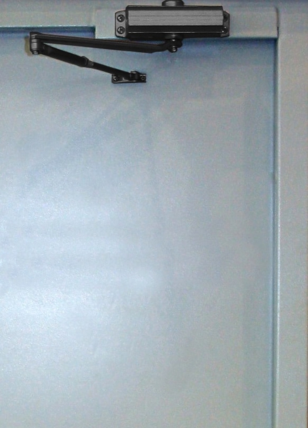 Полуторная остекленная противопожарная дверь ПД-ПС003