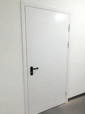 Противопожарная дверь белого цвета